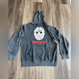 Friday the 13th Hoodie Sweatshirt. Size large.